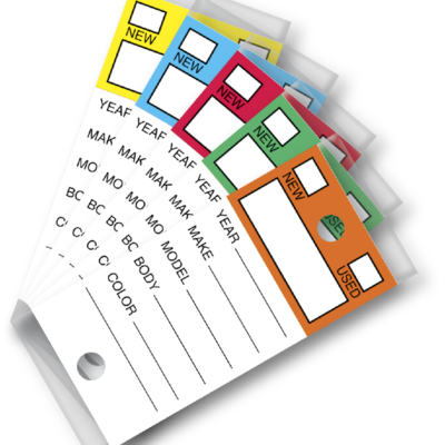 Genuine Versa-Tags Color Top Key Tags