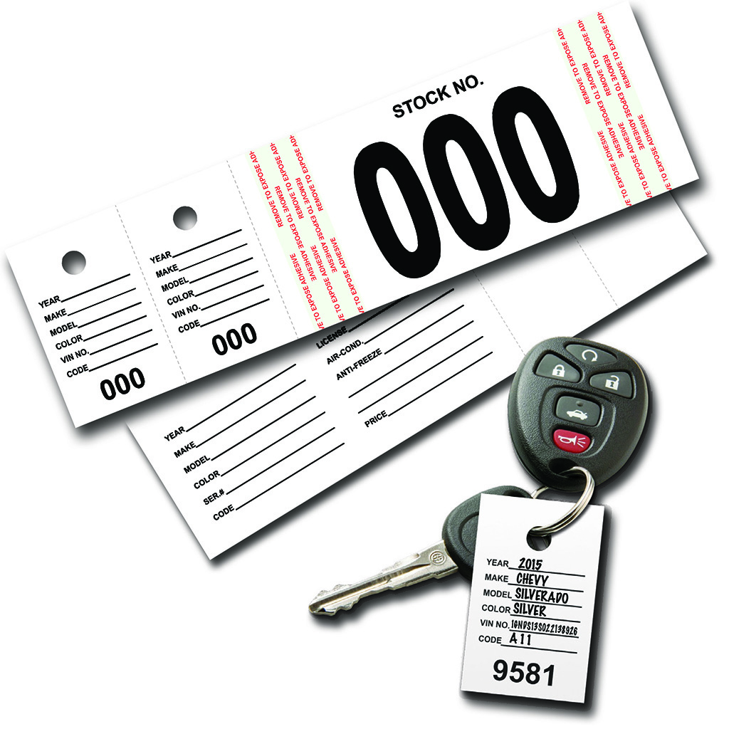 VT Vehicle Stock Number Tags