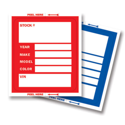 V-T™ LARGE KLEER-BAK™ Stock Stickers